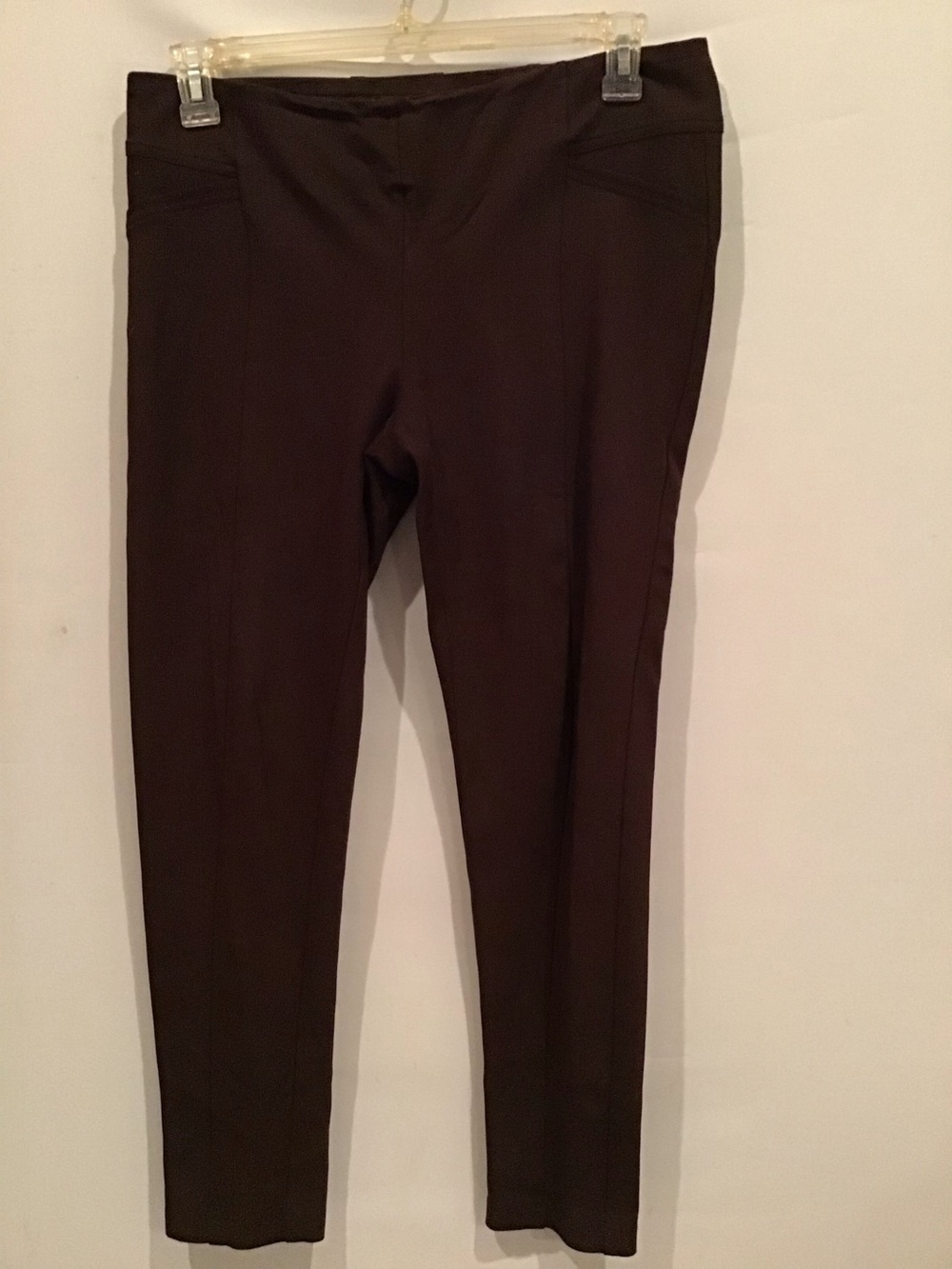 464 Soho Apparel Burgundy Ponte Slim Leggings
